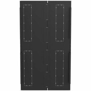 Panduit FlexFusion Day 2 Side Panel, 48RU x 1070mm, Black