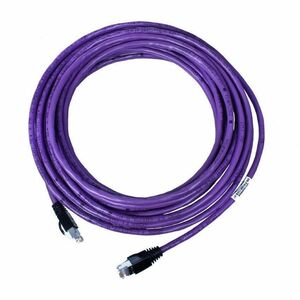 Ortronics PowerWise Cat5E solid cord Riser PVC, double ended 25ft, purple