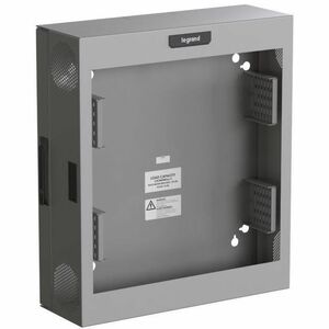 Ortronics Compact Edge Cabinet, 4 RU, Plexiglass Door - Magnesium