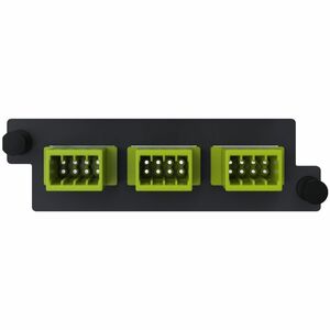 Ortronics Infinium acclAIM, Fiber Conversion Adapter Panels, 24 Fiber, Lime Green