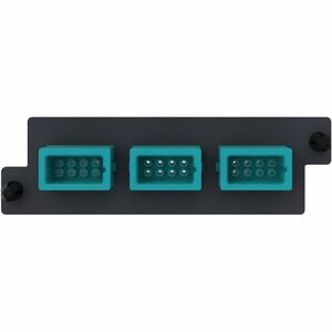 Ortronics Infinium acclAIM, Fiber Conversion Adapter Panels, 24 Fiber, Aqua
