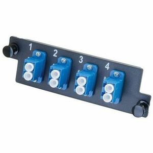 Ortronics Infinium M4 HDFP Adapter Panel, OM3/4, 4 LC Duplex, 8F, Blue