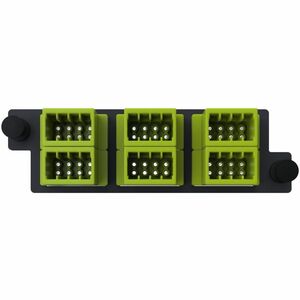 Ortronics Infinium acclAIM, Fiber Conversion Adapter Panels, 48 Fiber, Lime Green