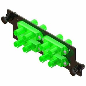 Ortronics Infinium HDFP Adapter Panel, 4 ST Duplex, Green