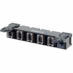 Ortronics HDJ Series 6 MPO Fiber Adapter Panel, Aligned Key - Slate/Gray