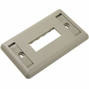 Ortronics TracJack Faceplate, Two-Port (Single Gang), Plastic