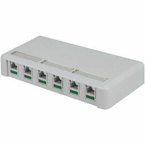 Ortronics Mounting Box for High Density Jack, Module - Cloud White