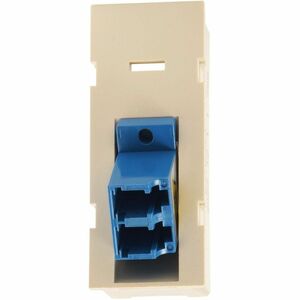 Ortronics Tracjack LC Duplex, Singlemode Ceramic Adapter Blue, 45 Degree Exit, 2Unit