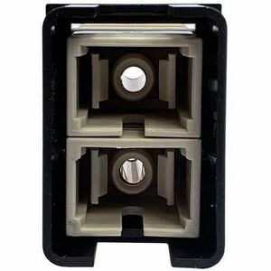 Ortronics TracJack Module, 2-SC Simplex Multimode, Beige Adapter Black Housing