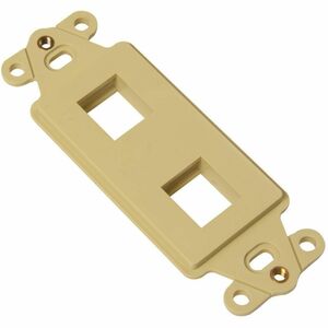 Ortronics Keystone Techchoice Rectangular Stylistics Frame,4 Port,Electrical Ivory