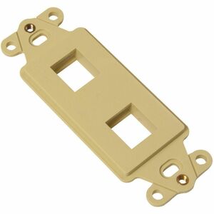 Ortronics Keystone Techchoice Rectangular Stylistics Frame, 2-Port, Electrical Ivory