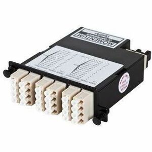 Ortronics Infinium M4 Cassette LC Quad, Tier 1, 62.5 MM, 24 Fiber, 2 MPO