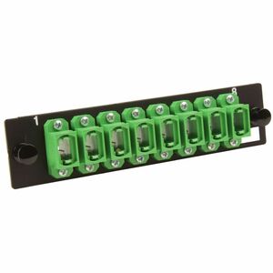 Ortronics Q-Series, OFP Adapter Panel, 8 MPO, Green