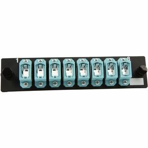 Ortronics Q-Series, OFP Adapter Panel, 8 MPO, Aqua