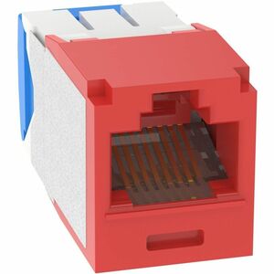 Panduit Mini-Com UTP RJ45 Cat 6A TG Jack Module Corrosion Resistant, Red