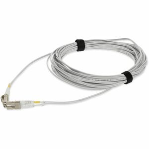 AddOn 3m LC to LC Gray OM4 Duplex OFNP (Plenum-Rated) Fiber Patch Cable