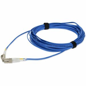 AddOn 5m LC to LC Blue OM4 Duplex OFNP (Plenum-Rated) Fiber Patch Cable