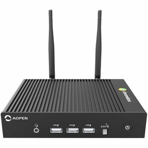 AOPEN Chromebox Mini 2 - AI Ready - Intel Celeron N4500 - Fanless - Ventless - 8 GB RAM - 32 GB eMMC - Wifi 6 - 3 Year Warranty - Military-grade