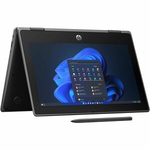 HP Pro x360 Fortis 11 G11 11" Touchscreen Convertible 2 in 1 Notebook - HD - Intel N-Series N200 - 16 GB - 256 GB SSD - Jack Black