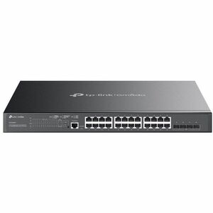 TP-Link 24-Port Gigabit and 4-Port 10GE SFP+ L2+ Managed Switch with 24-Port PoE+