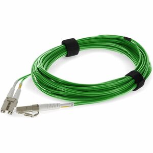 AddOn 8m LC to LC Green OM4 Duplex OFNR (Riser-Rated) TAA Fiber Patch Cable