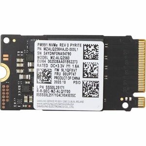 Lenovo 256 GB Solid State Drive - M.2 2242 Internal - PCI Express NVMe (PCI Express NVMe 3.0 x4)