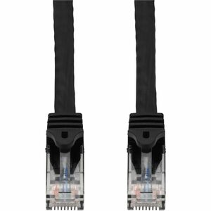 AddOn 14ft Black CAT6 PVC Ethernet Cable Snagless Easy Boot RJ-45 M/M with Length Labels CAT 6