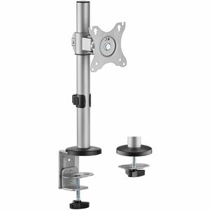 Rocstor ErgoReach Desk Mount for Monitor, Display - Aluminum Silver - Landscape/Portrait