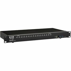 Eaton Tripp Lite Series 16-Port DisplayPort/USB KVM Switch with Audio/Video and USB Peripheral Sharing, 4K 60 Hz, 1U Rack-Mount, TAA