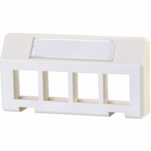 Ortronics Keystone Furniture Adapter Plate, Holds 4 Keystone Modules,Fog White