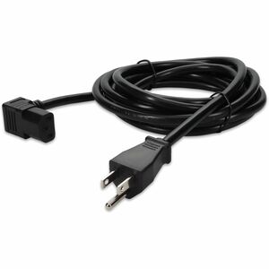 AddOn 10ft NEMA 5-15P to Down Angle C13 18AWG 100-250V Power Cable