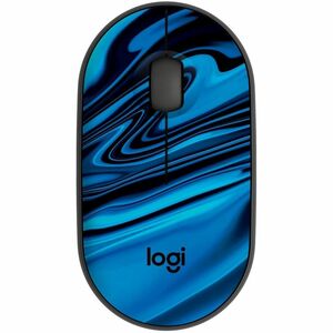 Logitech M340 Wireless Mouse with Limited Edition Prints, USB Receiver and Silent Clicks, Portable Wireless Mouse for Laptop, PC, Windows, Chrome, Surface, Blue Galaxy