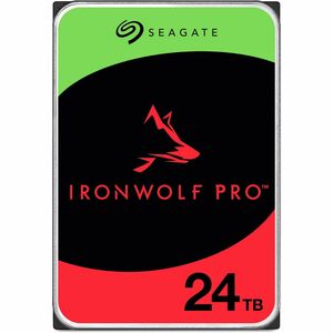 Seagate IronWolf Pro ST24000NT002 24 TB Hard Drive - Internal - SATA (SATA/600) - Conventional Magnetic Recording (CMR) Method