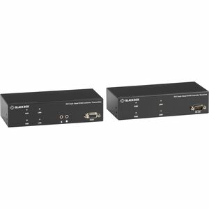 Black Box KVX Series KVM Extender Kit over Fiber - DVI-D, USB 2.0, Serial, Audio, Local Video