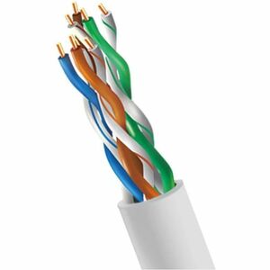 4XEM 1000ft CAT5E Pure Copper Riser Bulk Cable - White