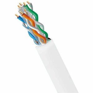 4XEM 1000ft CAT6 Pure Copper Riser Bulk Cable - White