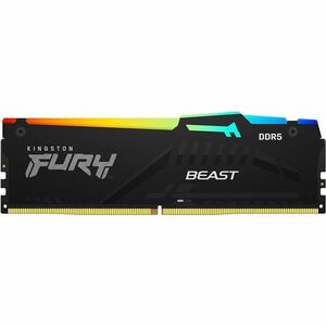 Kingston 64GB (2x32GB) DDR5 6000MT/s CL30 FURY Beast Black RGB XMP