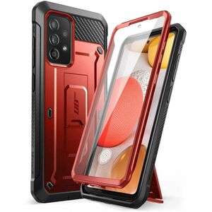SUP Unicorn Beetle Pro Rugged Carrying Case (Holster) Samsung Galaxy A52, Galaxy A52 5G, Galaxy A52s 5G Smartphone - Metallic Red