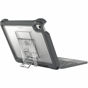 Brenthaven Rugged Keyboard/Cover Case for 11" Apple iPad (10th Generation), iPad (11th Generation) Tablet - English (US) Keyboard - Gray