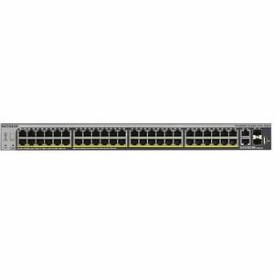 Netgear S3300 S3300-52X-PoE+ 50 Ports Manageable Ethernet Switch - Gigabit Ethernet, 10 Gigabit Ethernet - 1000Base-T, 10GBase-T, 10GBase-X