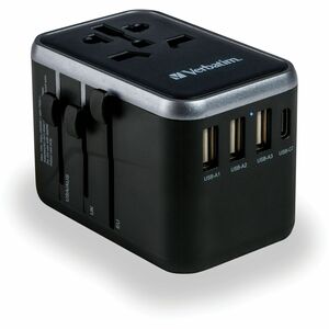 Verbatim UTA-04 Universal Travel Adapter 61W - USB -C, USB-A