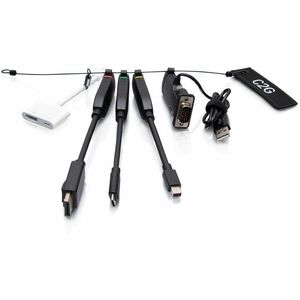 C2G Universal 4KHDMI Dongle AdapterRing with Color Coded Mini DisplayPort