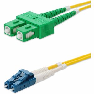 AddOn 13m ASC to LC Yellow OS2 Duplex OFNR (Riser-Rated) SMF Fiber Patch Cable