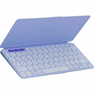 Logitech Keys-To-Go 2 Portable Bluetooth Keyboard for Tablet With Built-in Cover, Slim and Compact Wireless Keyboard for Windows, Android, Linux, iPad, iPhone, Mac, Apple TV (Lilac)