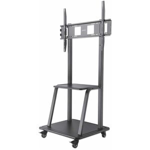 Trolley Mount Stand for TV & Monitors, For screens 37" to 100" , VESA compatability: all between 200x200 to 800x600mm - check the dimensions of the four mounting holes on back of screen to ensure it fits, Max 150kg, Black, LFD, Stand, Bracket