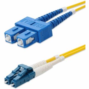 AddOn 7m LC (Male) to SC (Male) Yellow OS2 Duplex OFNR (Riser-Rated) Fiber Patch Cable