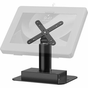 CTA Digital Desk Mount for Kiosk, Tablet, Holder, Enclosure - Black - Landscape/Portrait