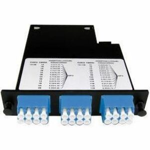 Ortronics Momentum 2 Cassette- Single-Mode Fiber- 1U- 24 Fibers- LC Quad Connectors