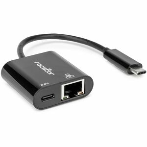 Rocstor Premium USB-C to Gigabit Ethernet with USB-C 100W Power Delivery PD 3.0 Adapter