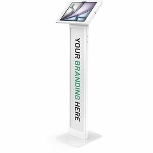 iPad Air M2/M3/M4 13" , Apex Enclosure Brandable Floor Stand - White